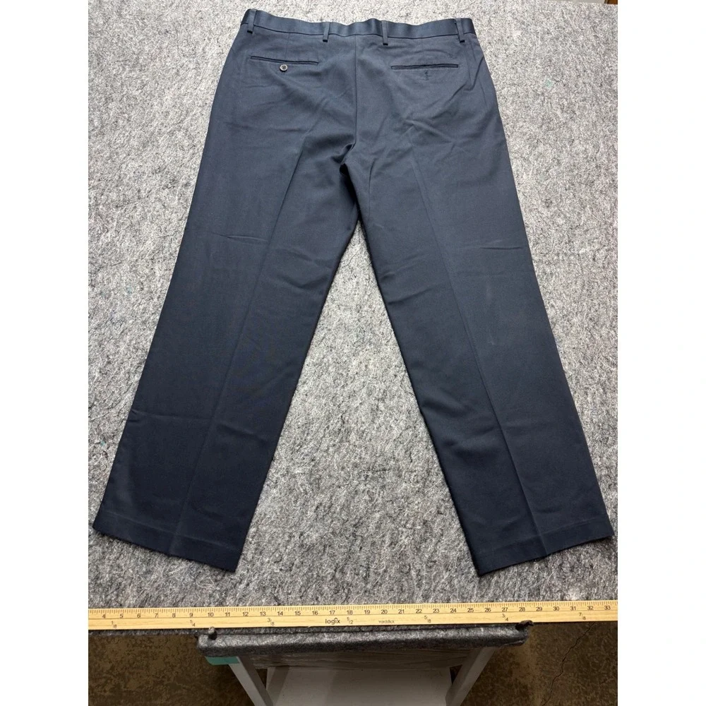 Dockers Essential Khaki Straight Fit D2 Black Pants Mens 38x29 100% Cotton